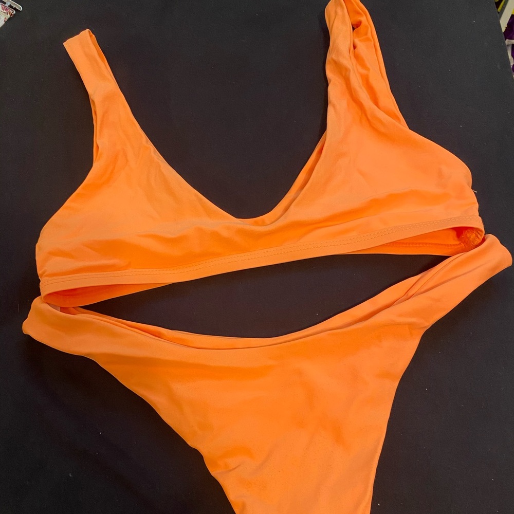 orange bikini